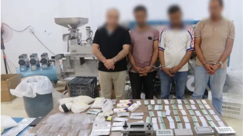 ضبط تشكيل عصابى تخصص فى تصنيع العقاقير المخدرة بالقاهرة