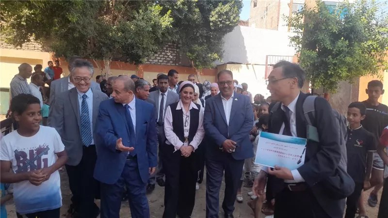 وفد يابانى تعليمى لمتابعة 