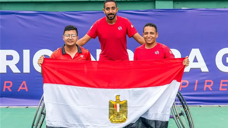 اللجنة البارالمبية: صعود فريق زوجي التنس الأرضي للمركز الثالث