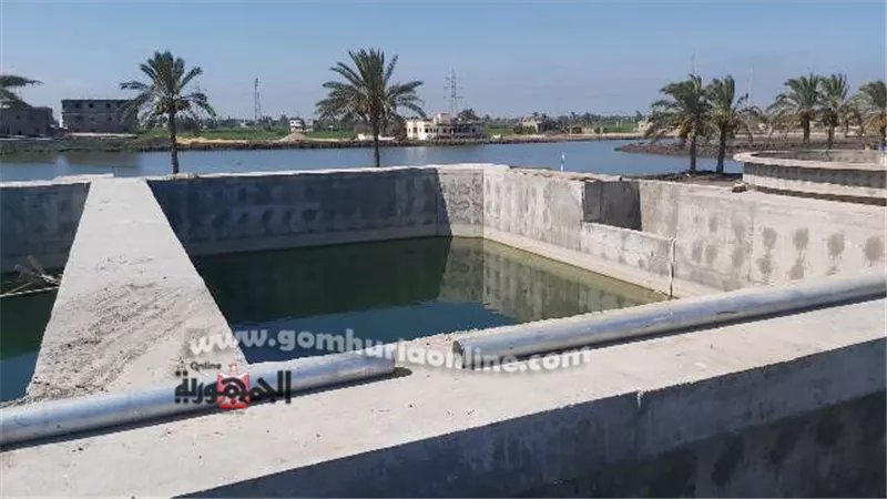 محافظ كفر الشيخ يتابع نسبة تنفيذ محطة معالجة قومسيون