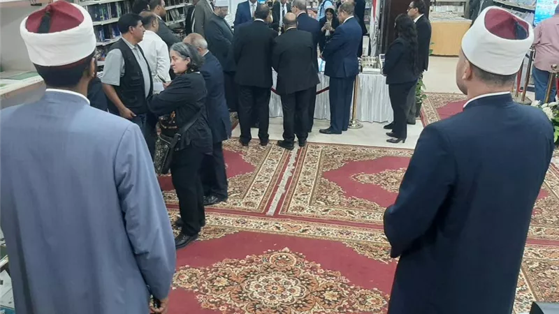 افتتاح جناح الأزهر بمعرض النيابة الإدارية للكتاب