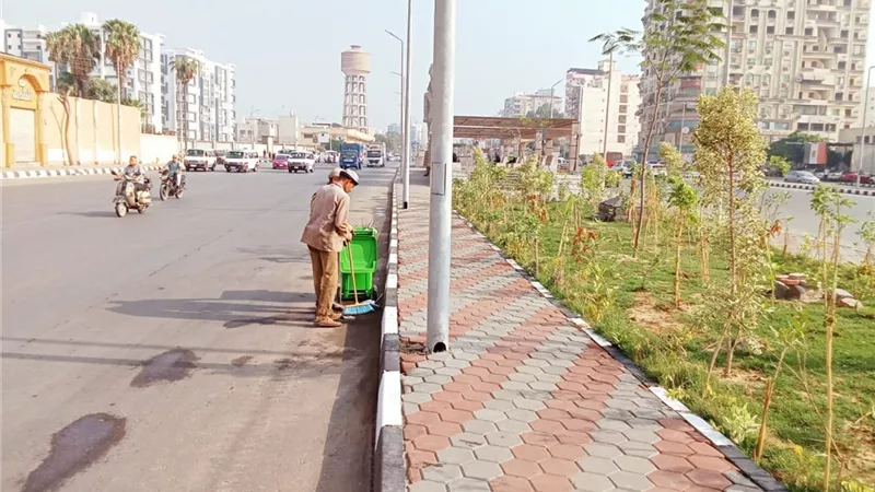 رفع280 طن قمامه و 40 طن اتربه و50 طن مخلفات صلبة من الشوارع