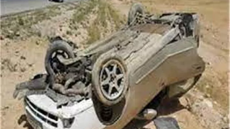 إصابة 5 من أسرة واحدة فى انقلاب سيارة ملاكى بطريق غارب الزعفرانة