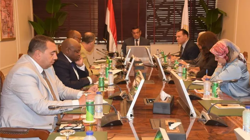 وزيرالتنمية المحلية يبحث التعاون مع مستشار نائب رئيس جنوب افريقيا