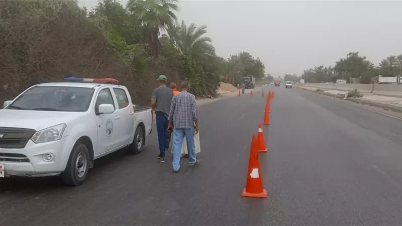 إصلاح هبوط أرضي بقرية الروضة في القنطرة غرب