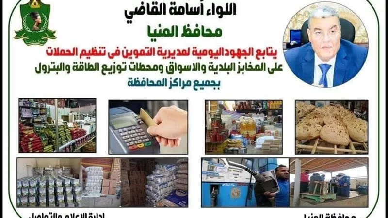 ضبط 49 مخالفة تموينية خلال حملات تفتيشية على بالمنيا