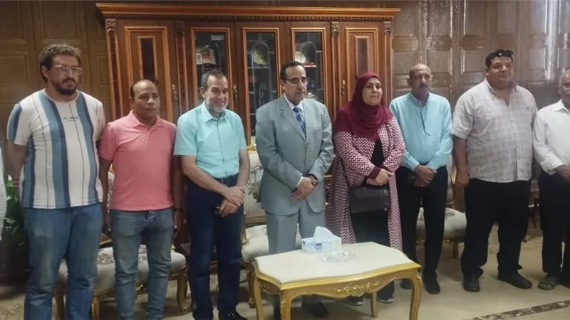 محافظ شمال سيناء يستقبل أعضاء قافلة الازهر الطبية