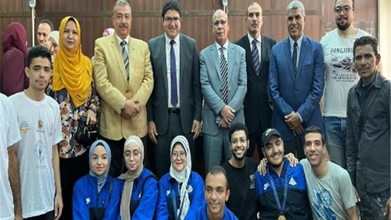 جامعة بنها تحصد 11 ميدالية فى أسبوع شباب الجامعات بحلون
