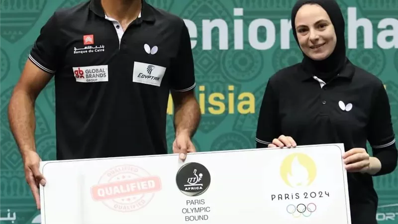صبحى يهنئ ثنائي المنتخب لتنس الطاولة لفوزهم ببطولة أفريقيا