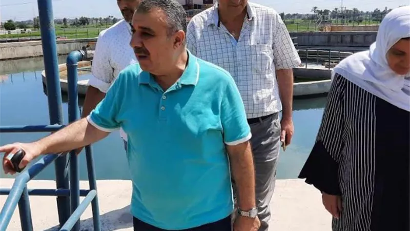 رئيس مياه دمياط يواصل جولاته المفاجئة للمحطات