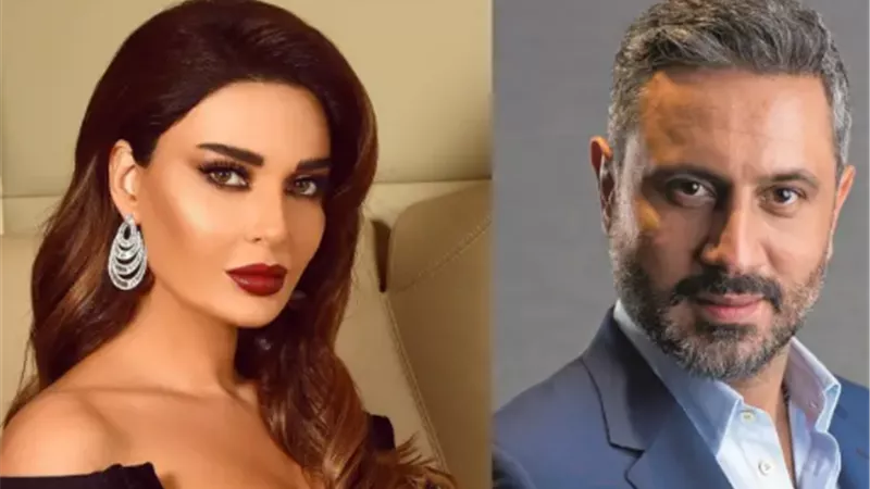 سيرين عبد النور مع قيس الشيخ فى عمل درامى