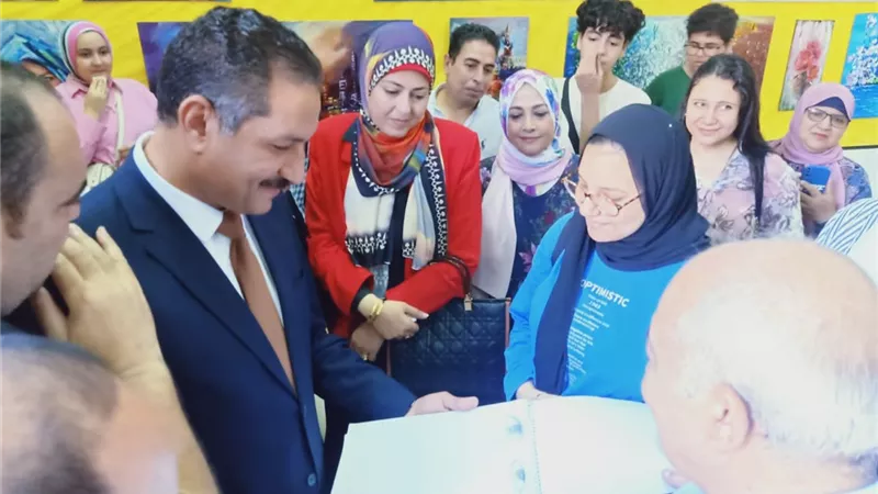 أعمال فنية بمعرض ختام الأنشطة بتعليم الجيزة