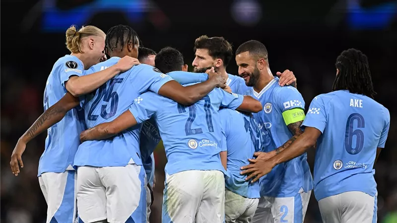 مانشستر سيتي يقسو على النجم الأحمر بثلاثية فى دورى أبطال أوروبا