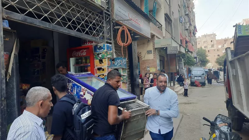 رفع 160 اشغال بمساكن البراجيل بالمنيرة الغربية