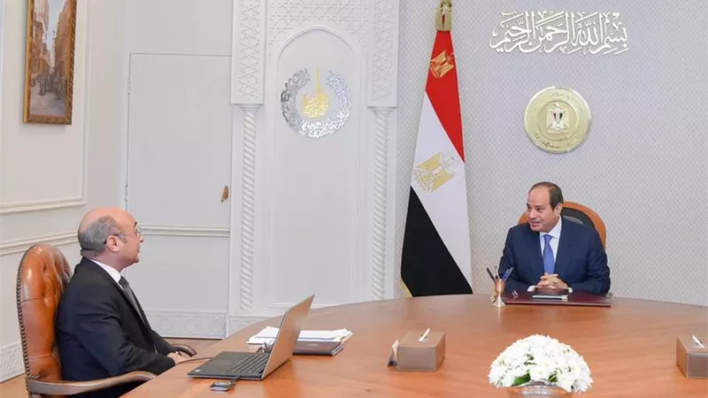 الرئيس السيسى يطلع على مستجدات العمل في وزارة العدل