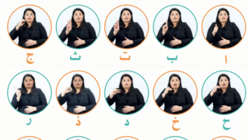 ننشر الصور الأولى لحروف الإشارة المقررة على طلاب المرحلة الابتدائية
