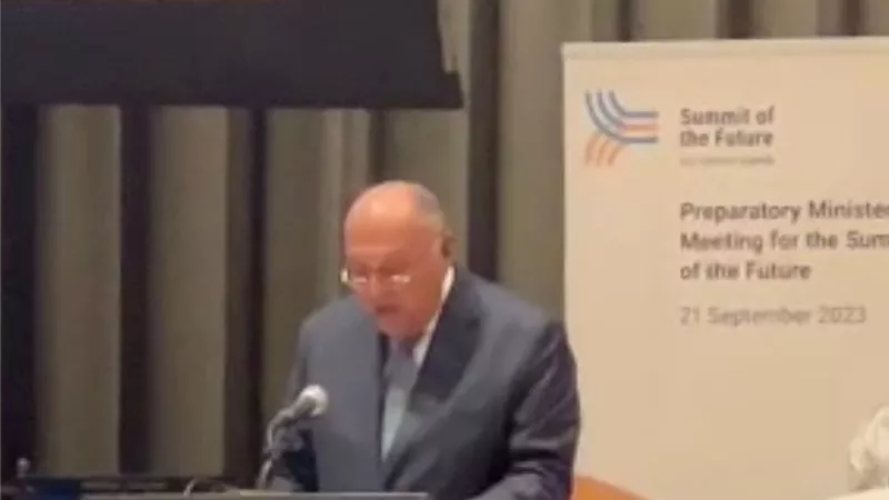 وزير الخارجية يشارك في الاجتماع الوزاري التحضيري لقمة المستقبل