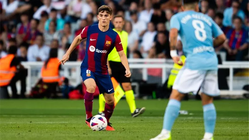 سيلتا فيجو يتقدم علي برشلونة بهدف في الشوط الأول .. فيديو