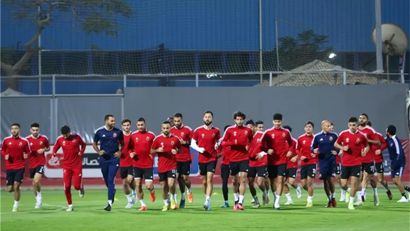 شاهد مران الأهلي الأخير قبل مباراة سانت جورج الإثيوبي