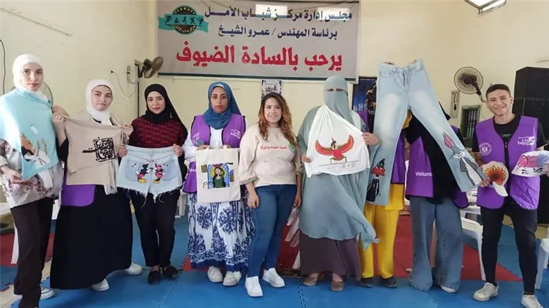 ختام فعاليات ورشةالحرف اليدويةوالتراثية بمركزشباب الأمل