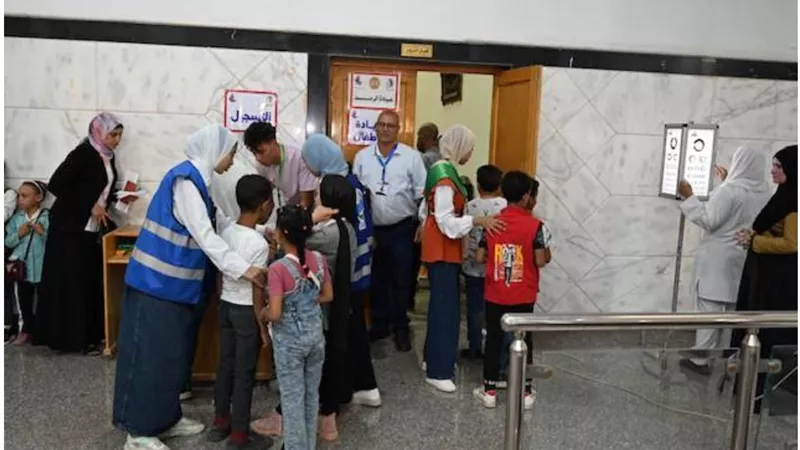 جامعة الفيوم .. تنظم قافلة الخير لطلاب المدارس
