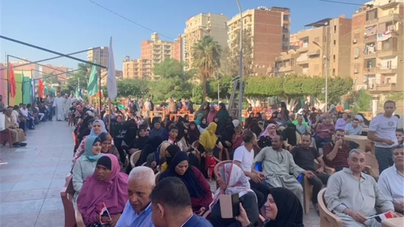 مشهد حضارى رائع امام مكاتب الشهر العقارى بالفيوم