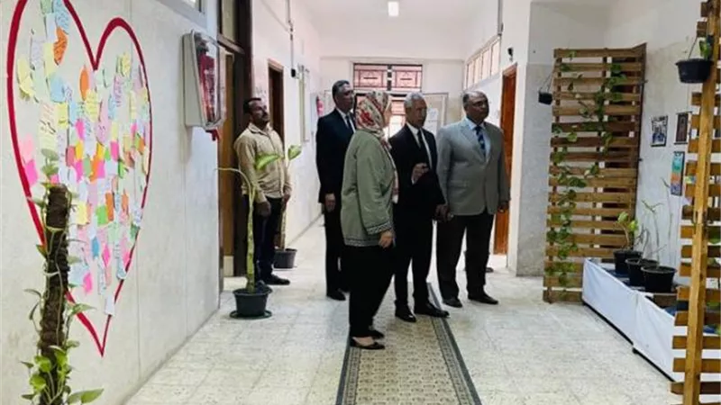 رئيس جامعة المنيا يتفقد المركز الجامعي للتطوير المهني