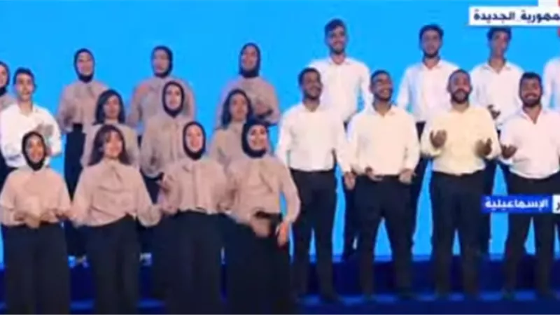 الرئيس يشهد عروضا فنية فى جتفالية يوم تفوق جامعات مصر