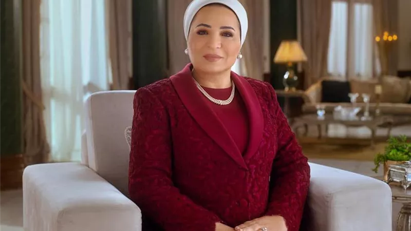 قرينة رئيس الجمهورية تهنئ الشعب المصري والأمةالإسلاميةبالمولد النبوي