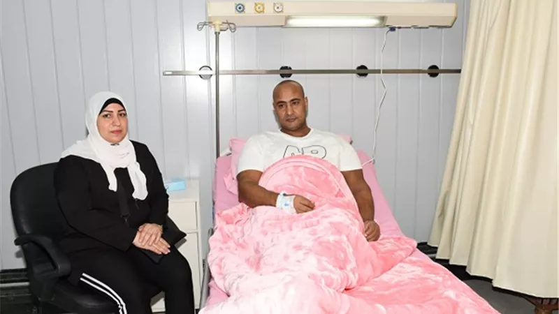 المجمع الطبى للقوات المسلحة بالمعادى يستقبل اللاعب أشرف فولة ويقدم له كافة أوجه الرعاية الطبية