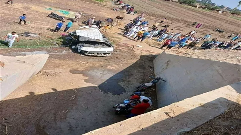 وفاة وإصابة 15 فى إنقلاب ميكروباص على الإقليمى بالمنوفية