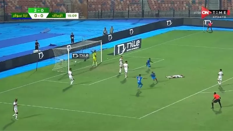 شاهد.. أرتا سولار يباغت الزمالك بالهدف الأول فى مرمى محمد عواد