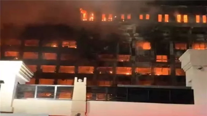 خسائر بعشرات ملايين الجنيهات فى حريق مديرية أمن الإسماعيلية