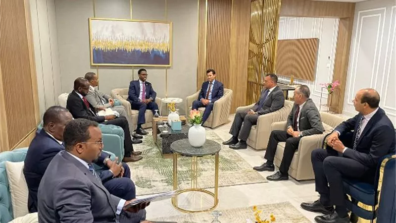 وزير الشباب يبحث التعاون مع نظيره الصومالي