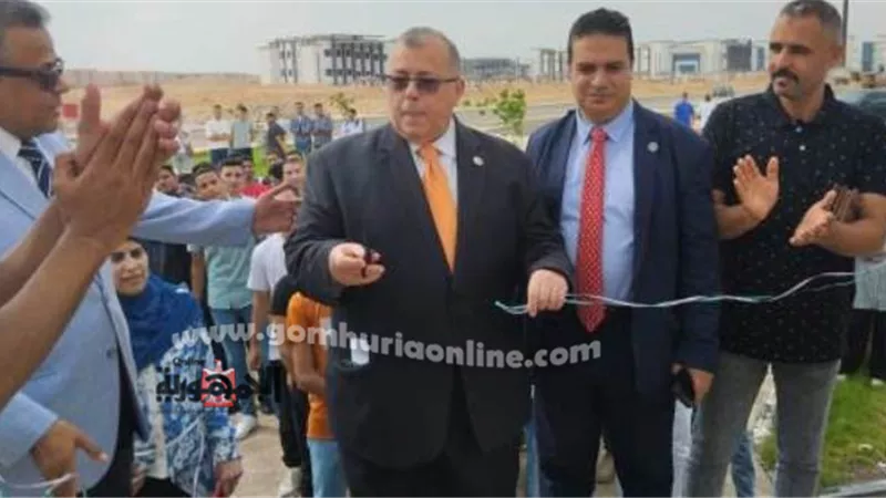 نائب رئيس جامعة السادات يشارك بإحتفال الطب البيطري ببدء الدراسة