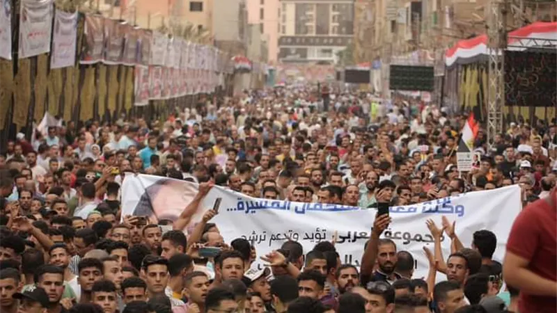 مسيرات حاشده للاحتفال بـ 6 اكتوبر ودعم ترشح الرئيس السيسي
