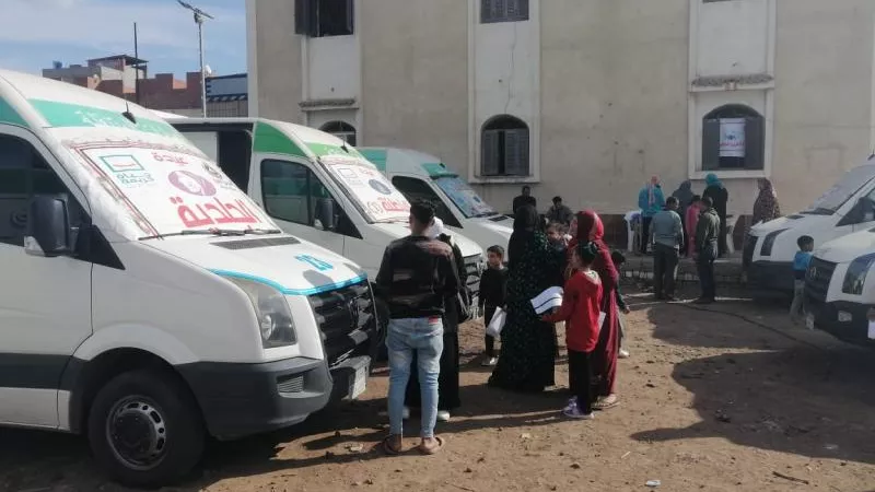 ٦ قوافل طبية مجانية خلال شهر أكتوبر بقرى دمياط