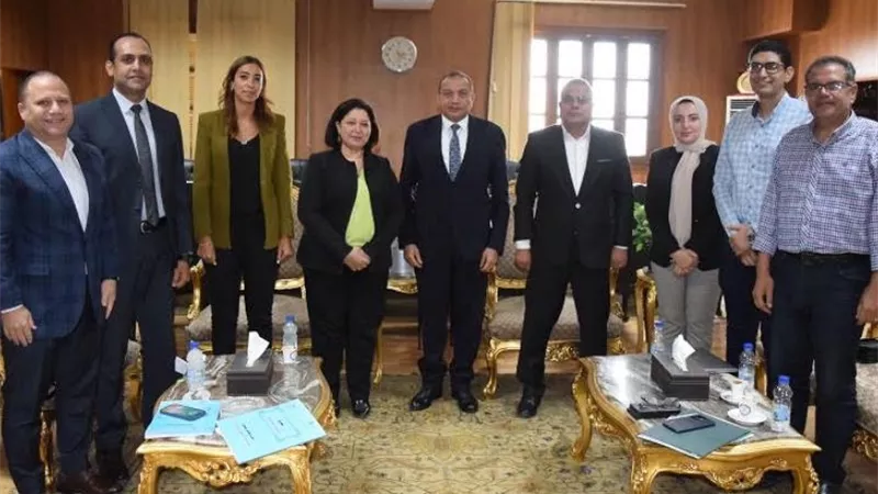رئيس جامعة بني سويف يلتقي بوفد الهيئة القبطية الإنجيلية