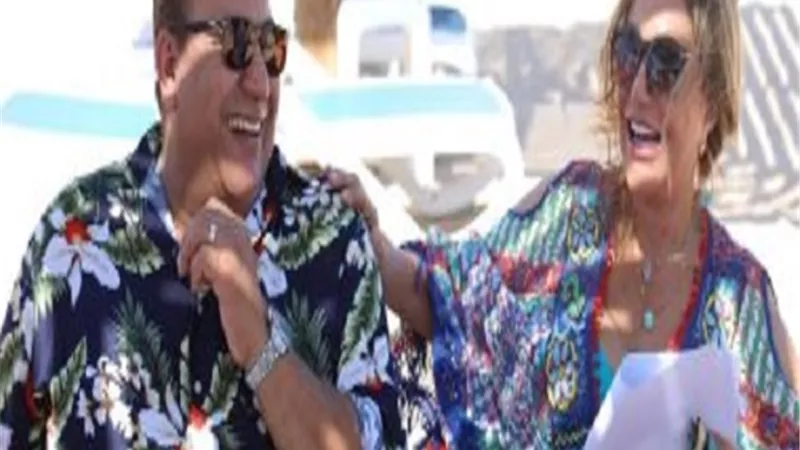 ليلي علوي وبيومي فؤاد فى 