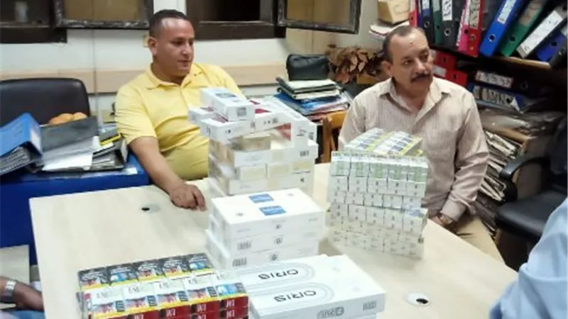 ضبط 3400 علبة سجائر قبل تهريبها وبيعها بالسوق السوداء بالشرقية