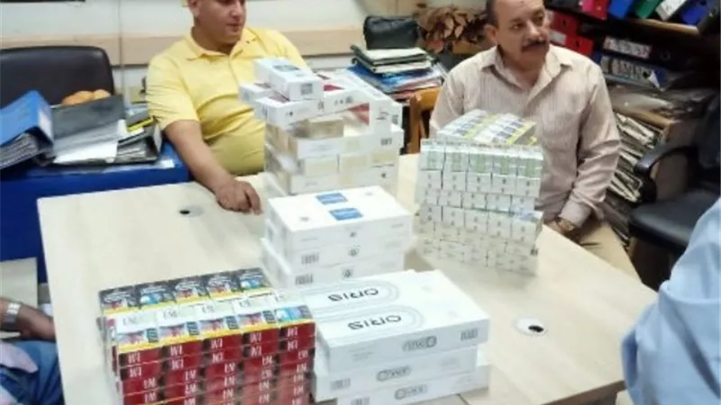 ضبط 3400 علبة سجائر قبل تهريبها وبيعها بالسوق السوداء بالشرقية