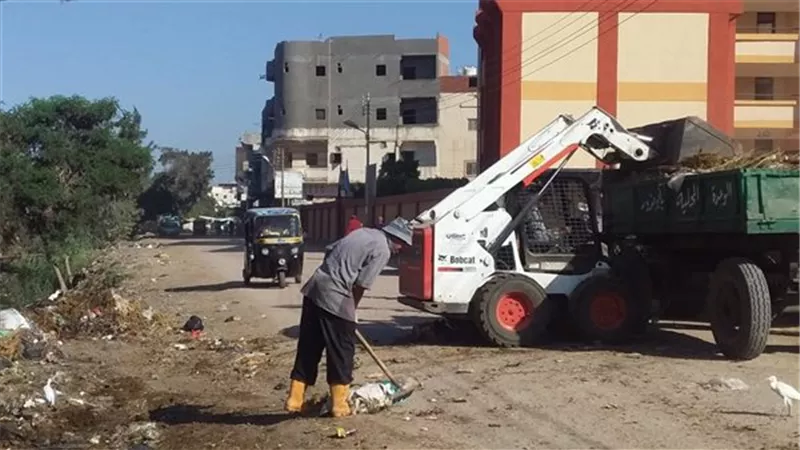 محافظ كفر الشيخ: رفع 2200 طن قمامة و12 طن أتربة بـ14 مركزاً ومدينة