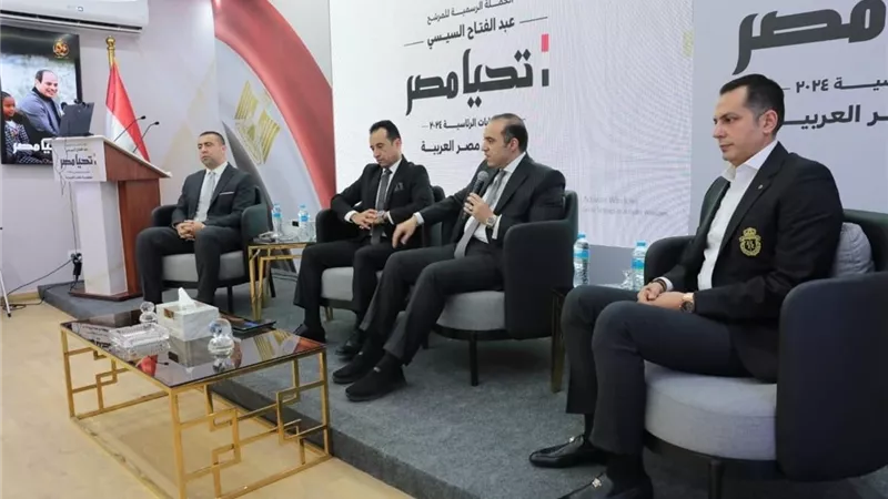 حملة المرشح الرئاسي عبد الفتاح السيسي تستقبل وفدا من حزب التجمع