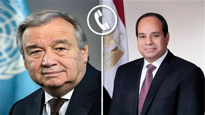 الرئيس والسكرتير العام للأمم المتحدة يؤكدان ضرورة التوصل لوقف العمليات العسكرية على مختلف الجبهات