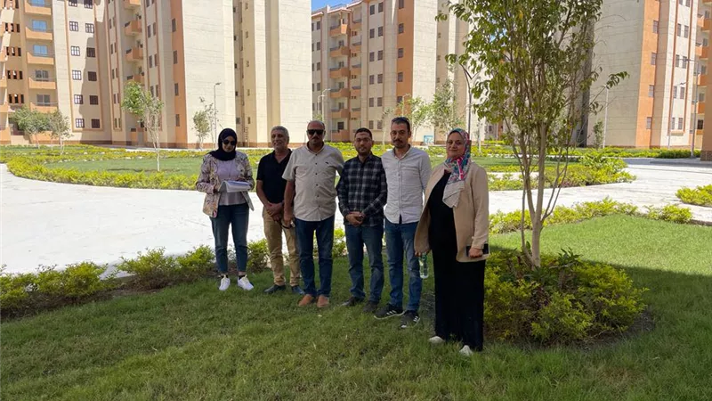 رئيس جهاز المنيا الجديدة يتفقد المشروعات القومية بالمدينة