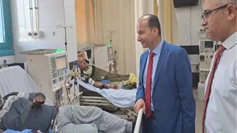 الجزار وجلال يتفقدان سير العمل بمستشفى النيل للتأمين الصحي