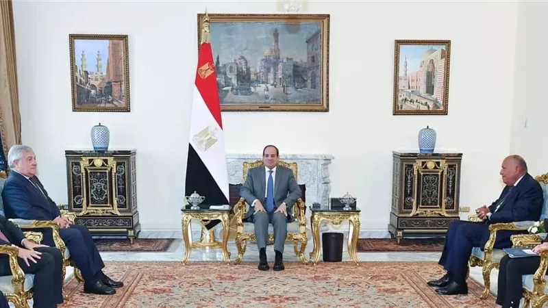 الرئيس السيسي يستقبل وزير الشئون الخارجيةوالتعاون الدولي الإيطالي