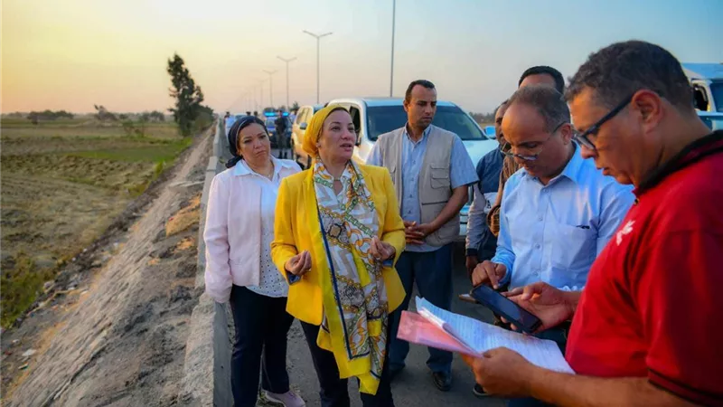 فؤاد تتفقد محور كفرالزيات بالغربية لإحكام السيطرةعلى مصادر التلوث