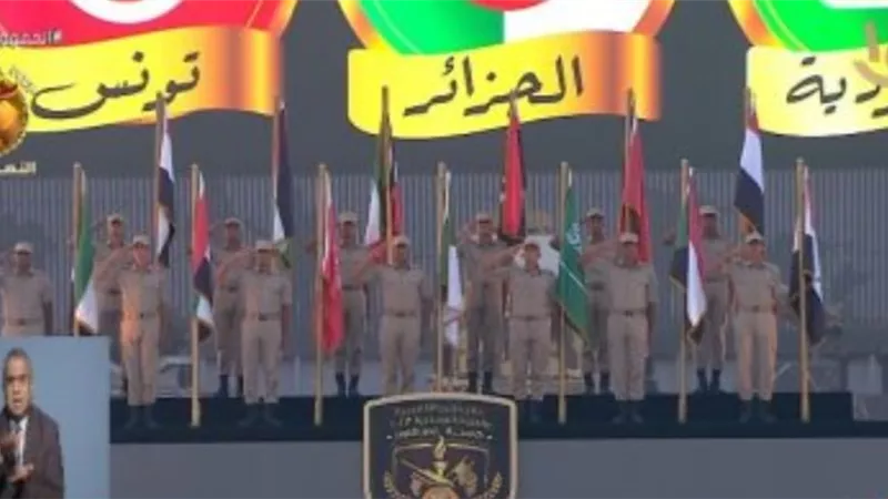 الرئيس السيسى يحيّى أعلام الدول العربية المشاركة فى حرب أكتوبر المجيدة