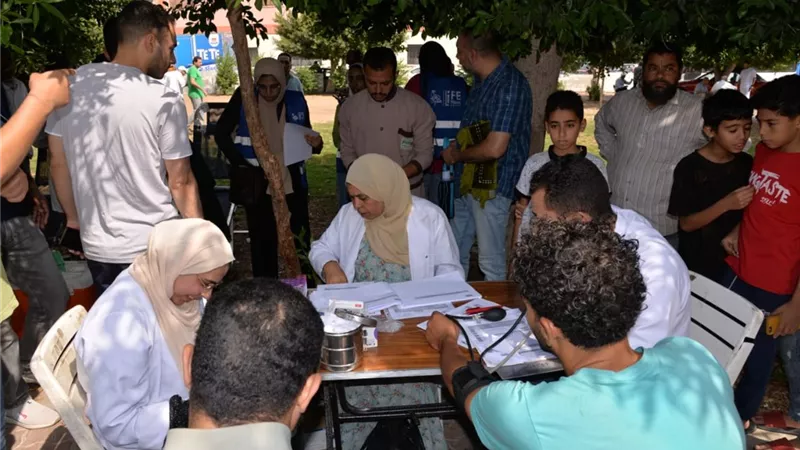 انطلاق حملة للتبرع بالدم لصالح الشعب الفلسطيني بالإسماعيلية..صور